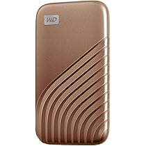 Amazon | WD ポータブルSSD 500GB ゴールド USB3.2 Gen2 My Passport 