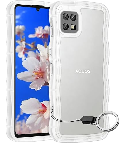 Amazon.co.jp: AQUOS sense6 sense6s ケース クリア ウェーブ SH-54B