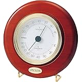 エンペックス気象計 温度湿度計 オックストン・カプリ温湿度計 置き掛け兼用 日本製 ブラウン TM-6168