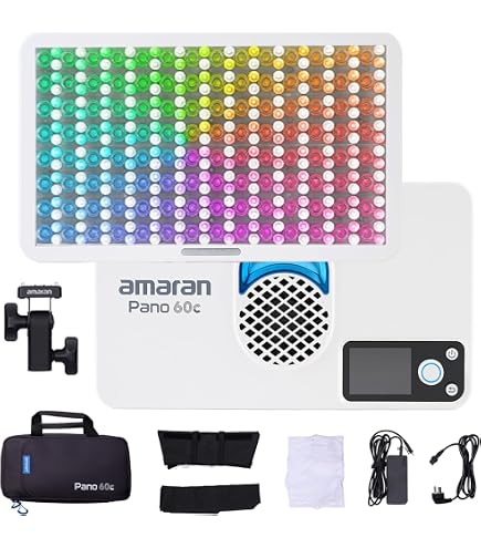 Amazon | amaran Pano 60c 2ライトキット 60W RGBWW フルカラーパネル