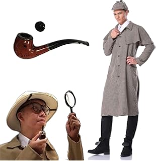 Amazon Co Jp シャーロックホームズ グッズ コスプレ 小道具 セット アクセサリーキット 帽子 虫眼鏡 パイプ 探偵 仮装 変装 グッズ 服 ファッション小物