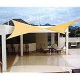 HIRARI 撥水 2M X 3M 長方形 UVカット シェード セイル 砂色