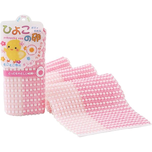 Amazon | 日本興業 ぷるるん泡 ボディータオル ピンク