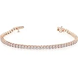 La4ve Diamonds 1/2 Carat Real Diamond Fashion Tennis Bracelet for Women in Sterling Silver with Secure Clasp with Gift Box in