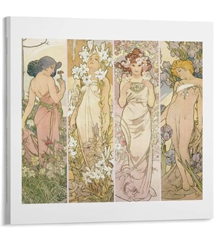 Amazon.co.jp: アルフォンス・ミュシャ『秋 四季(1900年版