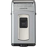 ロゼンスター 電気カミソリ 水洗いポケそり 2枚刃 メンズシェーバー 乾電池式 水洗い可能 WET剃り可能 ロック機能搭載 ポケットタイプ 超小型 AS17 メタリックグレー