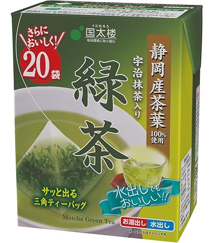 Amazon | 国太楼 お徳用 宇治抹茶入り 緑茶 三角ティーバッグ 100g(50
