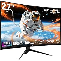 Amazon.co.jp: KEY TO COMBAT 27インチ 湾曲ゲーミングモニター WQHD