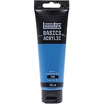 Amazon | リキテックス BASICS 118ml 096 蛍光ブルー | 絵具 通販