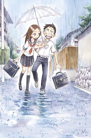 2022冬アニメ - 高木さんに相合傘で腕を組まれ動揺する西片くん