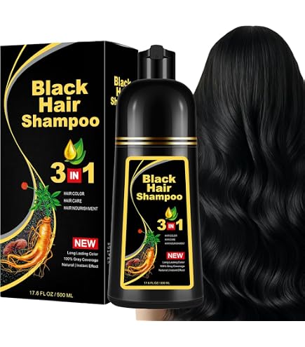 Amazon | 3 in 1 Hair Dye白髪染め シャンプーめ 純粋な天然植物