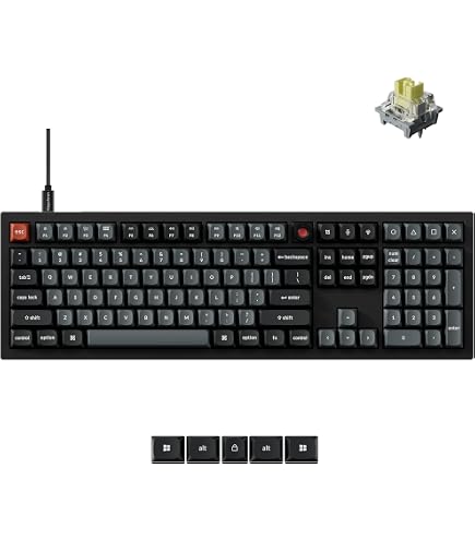 Amazon | Keychron V5 8K 96%コンパクトメカニカルキーボード 8000Hz