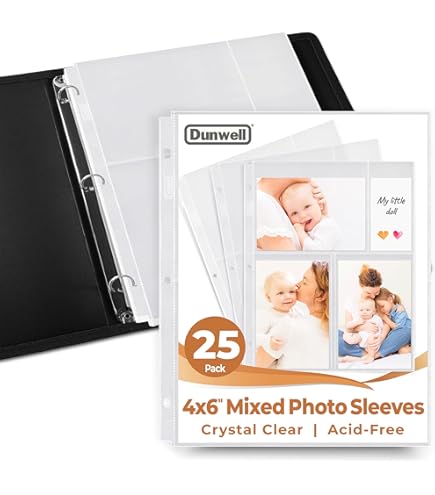Amazon.co.jp: Dunwell フォトアルバムページリフィル - (3.5 x 5、10