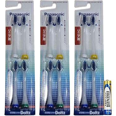 はるちゃん【新品未開封】Doltz 替ブラシ EW0915-W 9個セット Amazon.co.jp 最新リリース: 電動歯ブラシの替えブラシ の新着