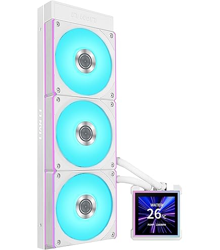 Amazon | LIANLI 簡易水冷キット HydroShift II LCD-C 360TL White 2.1