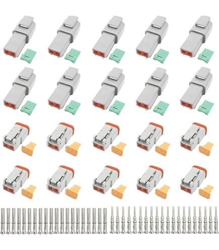 Amazon | 1セット 174357-2 AMP 3ピン自動車コネクタ オス メス 防水