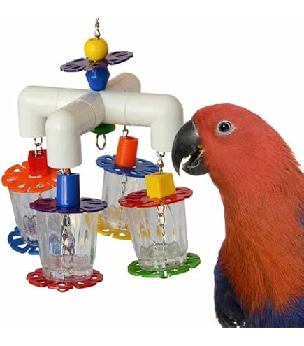 Super Bird Creations Hide N Seek Foraging Bird Toy - Interactive Toy For Medium/Large Parrots Like African Greys & Conures