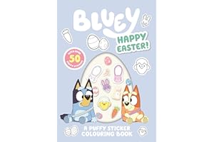 Bluey: Happy Easter: A Puffy Sticker Colouring Book