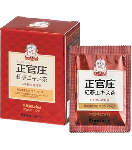 Amazon | 正官庄 紅参茶・高麗人参茶 (3g×100包) 2個セット | 正官庄