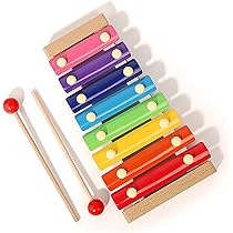 Amazon.co.jp: 木琴楽器 子供に安全なマレット付き木琴木製木琴