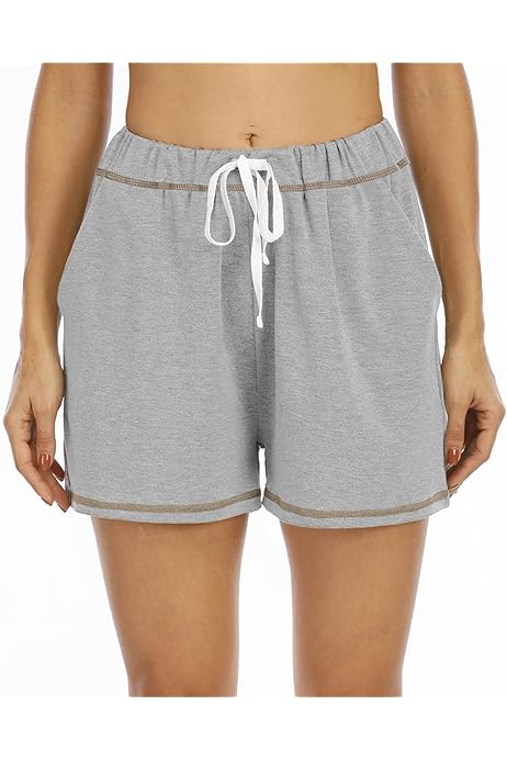Pink Ruffle Pajama Shorts for Women 