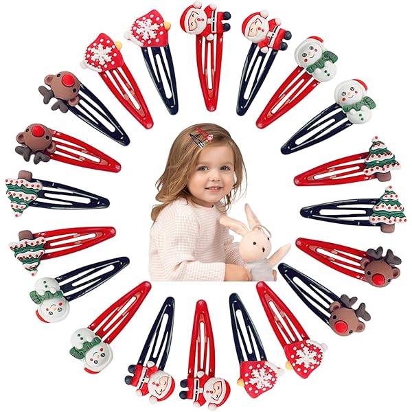 Amazon.co.jp: OuJyO ヘアゴムクリスマス髪飾り 子供ヘア