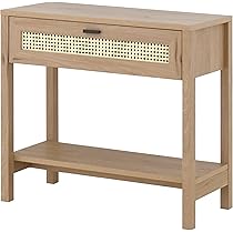 Amazon｜コンソールテーブル サイドテーブル ラタン調 かごめ
