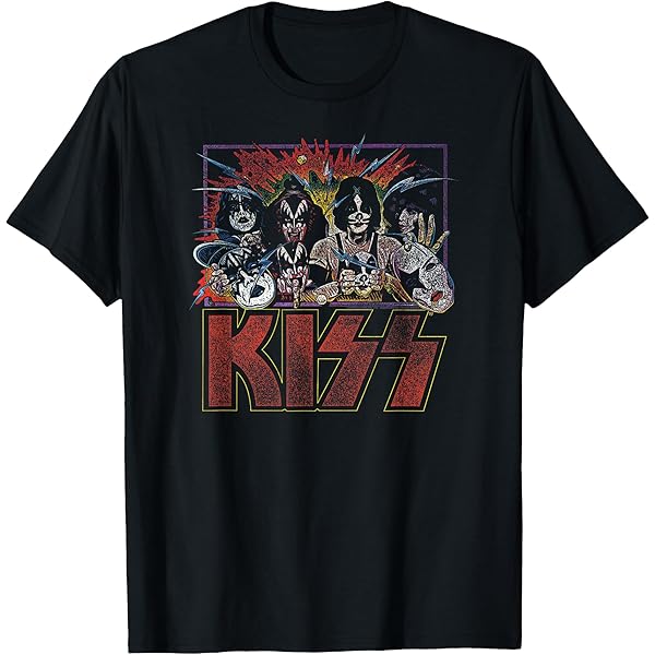Amazon | KISS - Alive II 太字 Tシャツ | Tシャツ・カットソー 通販