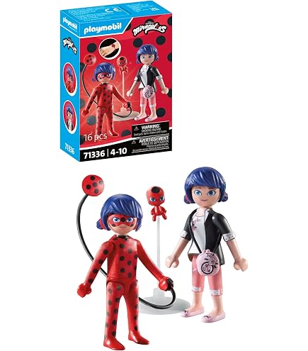 PLAYMOBIL | Miraculous | Balade en scooter à travers Paris | Jouet dès 4 ans | Cadeau pour enfants | Stimule la créativité et le jeu de rôle | Figurine avec accessoires