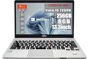 【整備済み品】 ノートパソコン LIFEBOOK S937 13.3インチ ノートPC 【 Windows 11 MS Office2019 H&B 搭載 】Core i5 7200U / メモリ 8GB / SSD 256GB /無線LAN/HDM