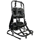 [PAKESI] キャリー 背負子 登山用 アルミ合金 ポータブル 折りたたみ式 耐荷重60KG 頑丈 バックパック外枠 釣り/キャンプ/アウトドア ブラック 37*25*73cm