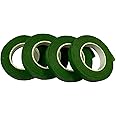 4 Rolls 1.3cm Wide 30Yard/Roll Floral Tapes for Bouquet Stem Wrap Floral Arranging Craft Projects Corsages, Wedding Bouquet
