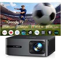 Amazon.co.jp: 【2500ANSI＆公式Google TV 14.0】プロジェクター 4K