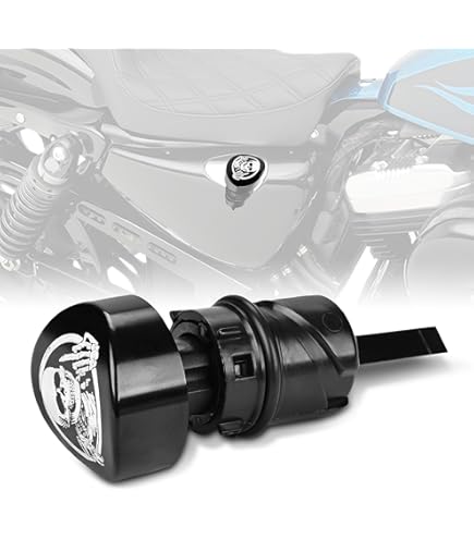 Amazon | Sresk Sportster ガスキャップ ハーレー用 3D スケルトン CNC