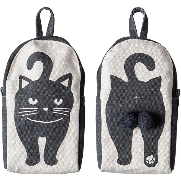 Amazon.co.jp: [Techno Prime] 化粧バッグ ニャンタマポーチ ベージュ