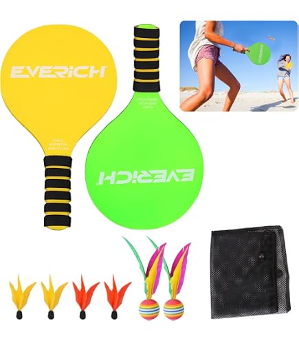 thumbnail image 2 of PicklePong – Jazzminton Style Paddle Game – Indoor/Outdoor Sport Set 2 of 6