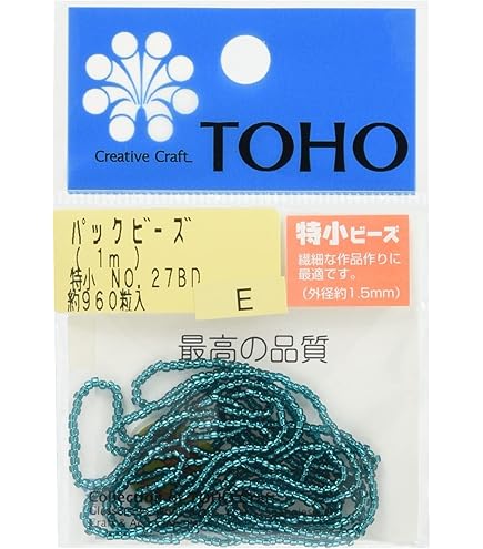 (未使用･未開封品)TOHO 特小ビーズ 10束入り 糸通しビーズ 外径約1.5mm No.177 100m入り TOHO 特小ビーズ 10束入り 糸通しビーズ 外径約1.5mm No.177