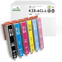 Amazon.co.jp: トナーテック エプソン用 KZR-6CL-L クジラ 互換インク