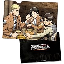 Amazon.co.jp: 進撃の巨人 クリアファイルN[リヴァイ＆エルヴィン