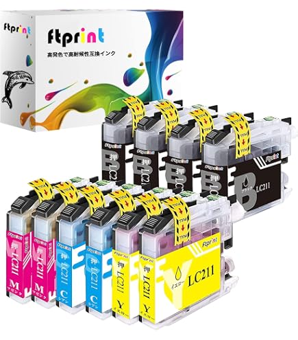 Amazon.co.jp: ブラザーLC211-4PK (2BK/2C/2M/2Y) 8本セット LC211互換 Amazon.co.jp: ブラザーLC211-4PK (2BK/2C/2M/2Y) 8本セット LC211互換