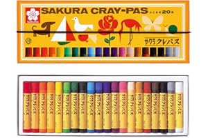 サクラクレパス クレパス 20色 ゴムバンド付き LP20R