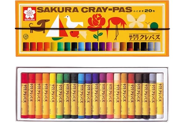 サクラクレパス クレパス 20色 ゴムバンド付き LP20R