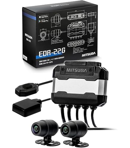 Amazon.co.jp: Mitsuba EDR-21Gα Motorcycle Dash Camera, Full HD 2 