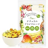 [Choitomo] 7種のナチュラル ドライフルーツ 無添加 砂糖不使用 ドライフルーツミックス （ マンゴー パイナップル バナナ グリーン レーズン クコの実 ドラゴンフルーツ インカベリー ） (195g)