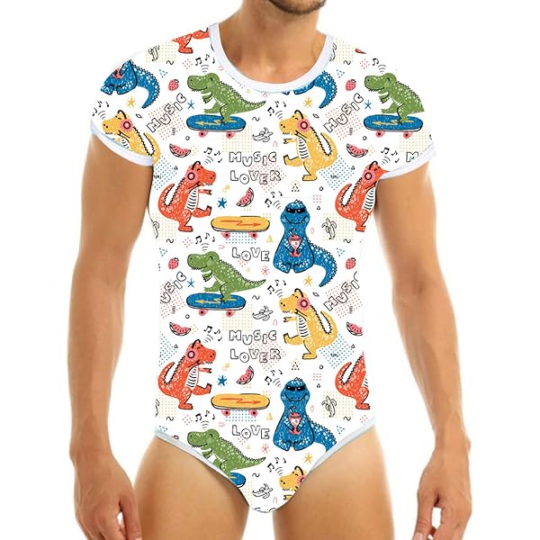 Amazon.co.jp: かわいい半袖 ABDL Onesie ベビーおむつ恋人（ABDL