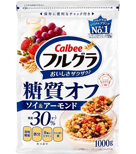Amazon.co.jp: カルビー フルグラ 糖質オフ 1000g (1袋) : 食品・飲料
