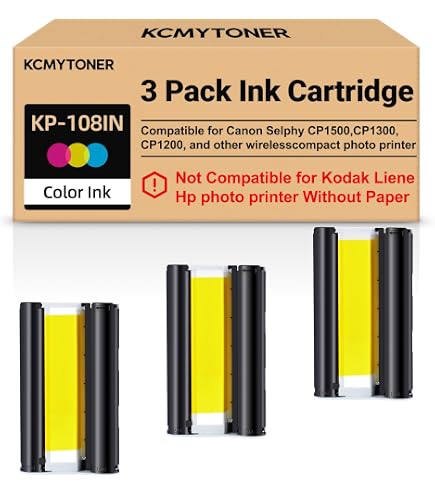 Amazon | Canon Selphy CP1500 CP1300 インクとペーパーセット KP