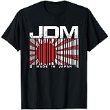 JDM バーコード 日本製 モータースポーツ メンズ シャツ Tシャツ Tシャツ