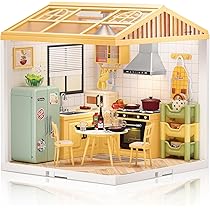 Amazon | Hallisun DIYミニチュアハウスキット プラスチック