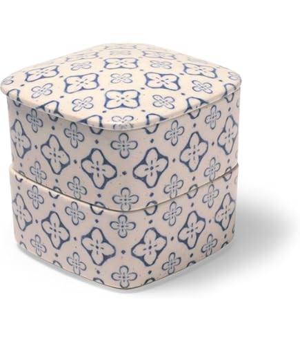 Amazon | 椿 赤 二段重 ミニ重箱 九谷焼 ‖ 磁器 径7cm 高さ6cm 和食器